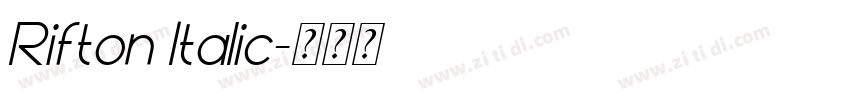 Rifton Italic字体转换 Rifton Italic字体转换